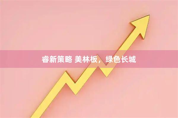 睿新策略 美林板，绿色长城