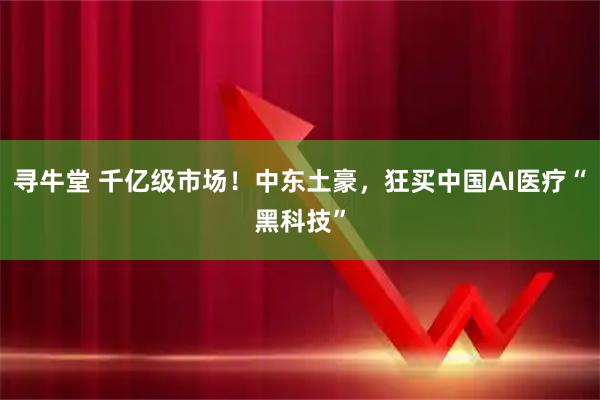 寻牛堂 千亿级市场！中东土豪，狂买中国AI医疗“黑科技”